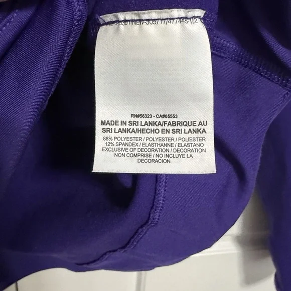 Nike Pro Dri FIT Kids Purple Long Sleeve Hoodie Athletic Top XL - Picture 5 of 10